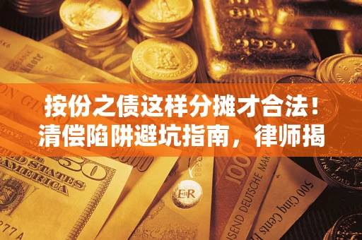 武汉按份之债这样分摊才合法！清偿陷阱避坑指南，律师揭秘关键条款