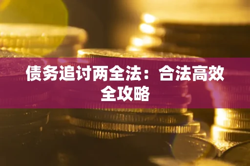 武汉债务追讨两全法：合法高效全攻略