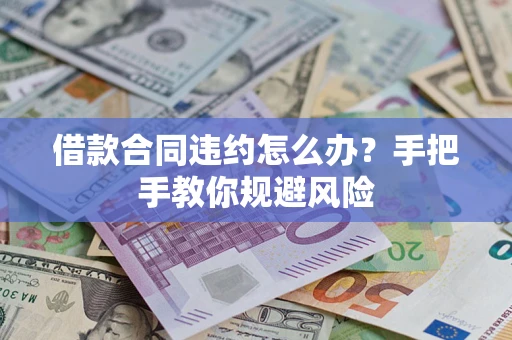 武汉借款合同违约怎么办？手把手教你规避风险