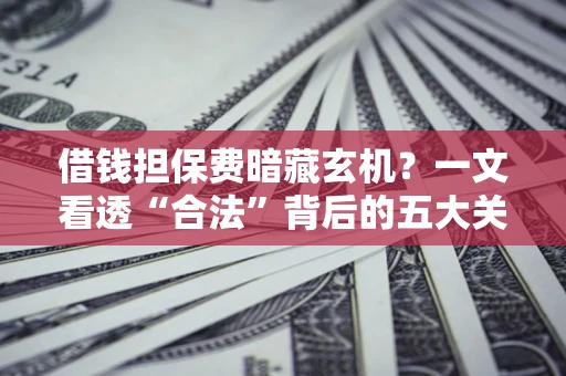 武汉借钱担保费暗藏玄机？一文看透“合法”背后的五大关键陷阱