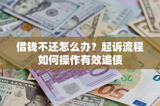 武汉借钱不还怎么办？起诉流程如何操作有效追债