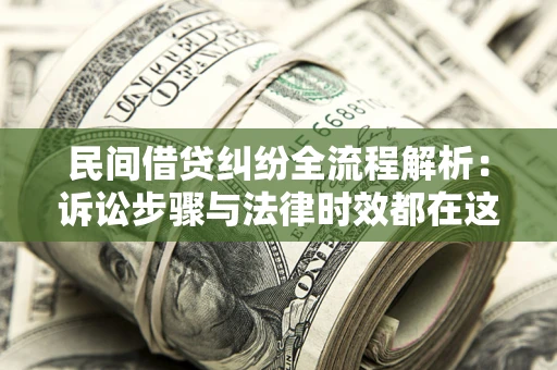 武汉民间借贷纠纷全流程解析：诉讼步骤与法律时效都在这儿了