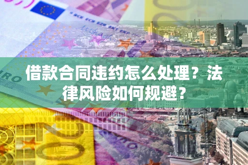 武汉借款合同违约怎么处理？法律风险如何规避？