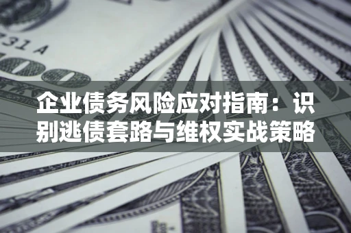 武汉企业债务风险应对指南：识别逃债套路与维权实战策略
